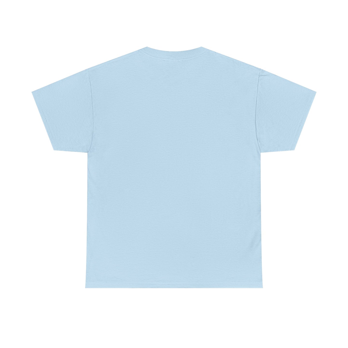 Light blue t-shirt on a white background