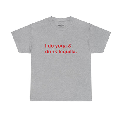 Red t-shirt with a circular design and 'Lublin' text on a white background