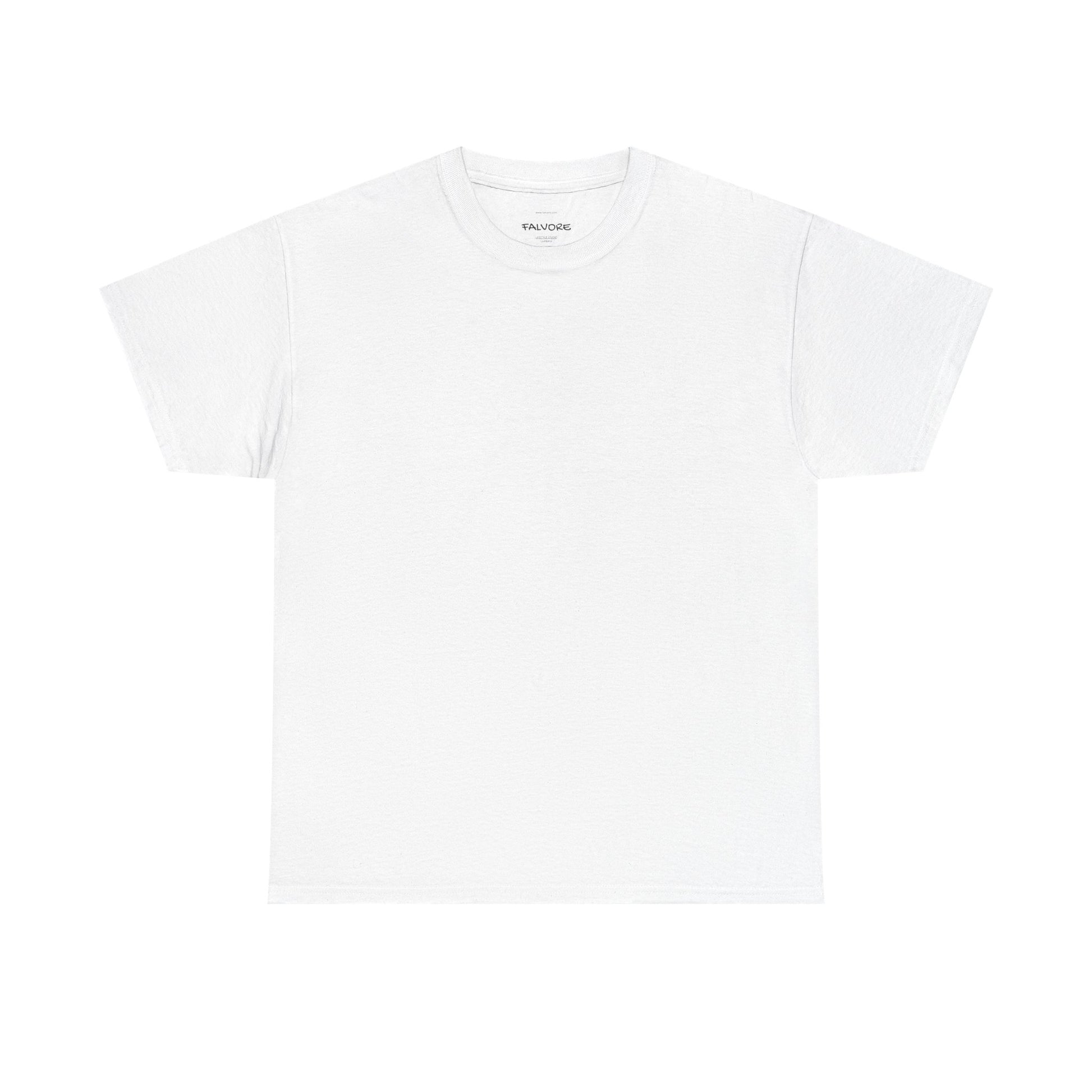 White t-shirt on a white background