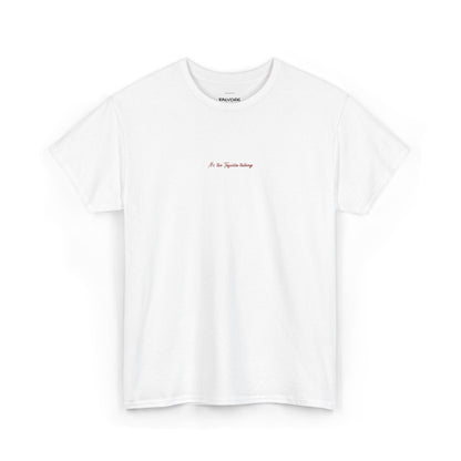 It’s the Tequila Talking Embroidered Tee – Minimal Party Quote Unisex T-Shirt - Falvore