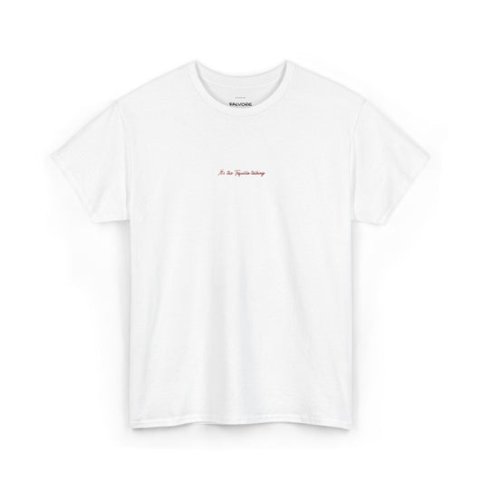 It’s the Tequila Talking Embroidered Tee – Minimal Party Quote Unisex T-Shirt - Falvore