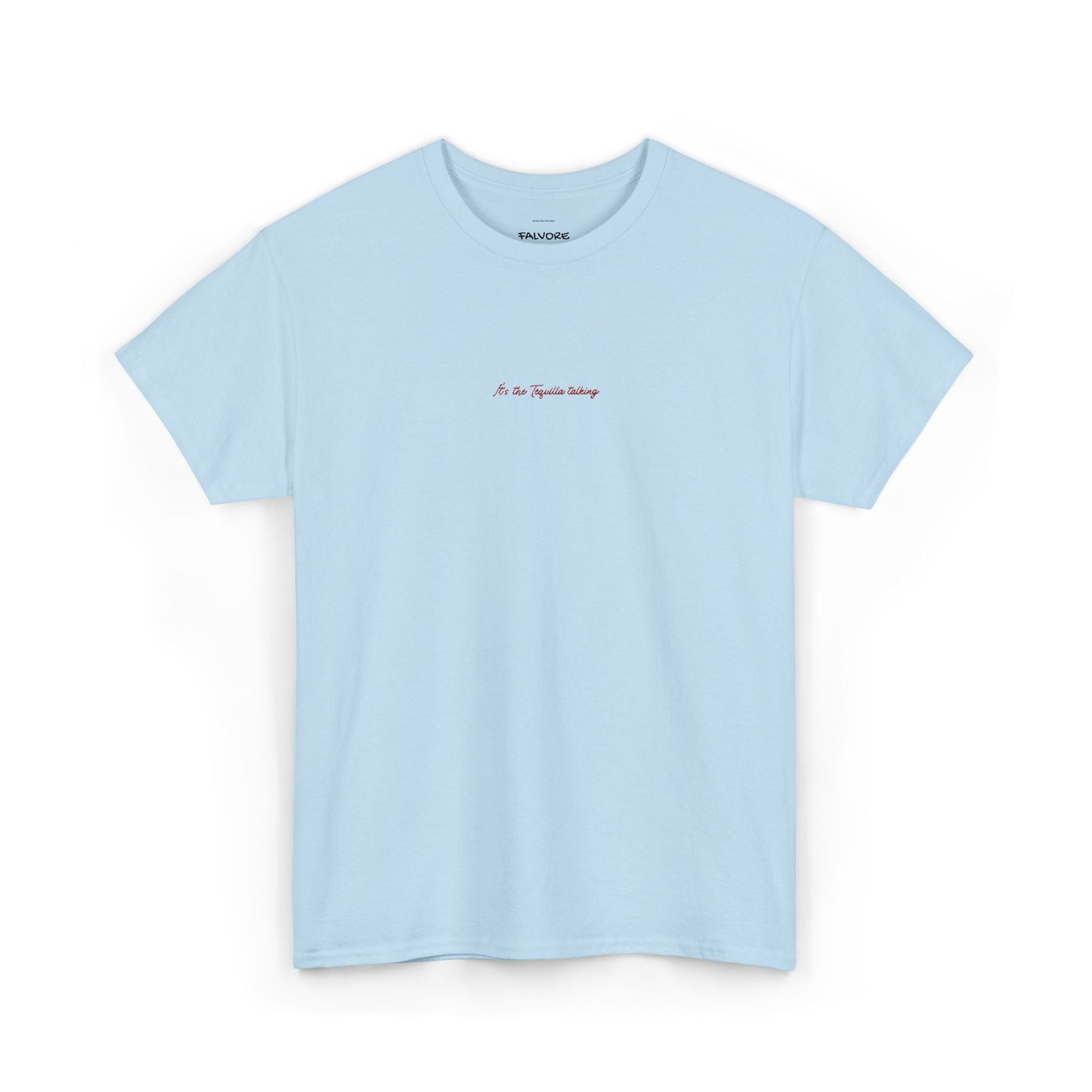 It’s the Tequila Talking Embroidered Tee – Minimal Party Quote Unisex T-Shirt - Falvore