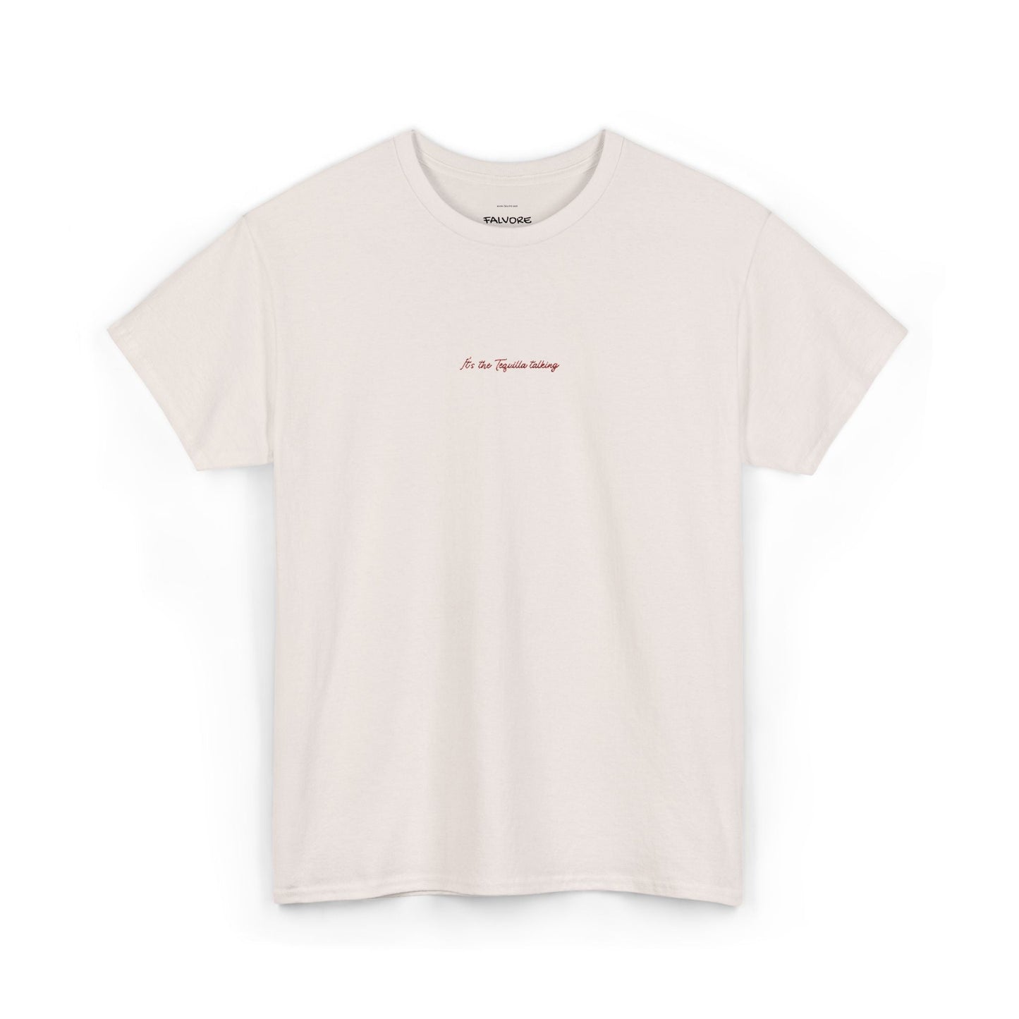 It’s the Tequila Talking Embroidered Tee – Minimal Party Quote Unisex T-Shirt - Falvore