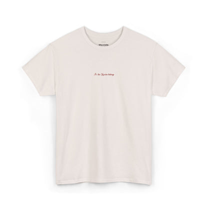 It’s the Tequila Talking Embroidered Tee – Minimal Party Quote Unisex T-Shirt - Falvore