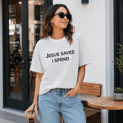 Jesus Saves I Spend Tee - Falvore