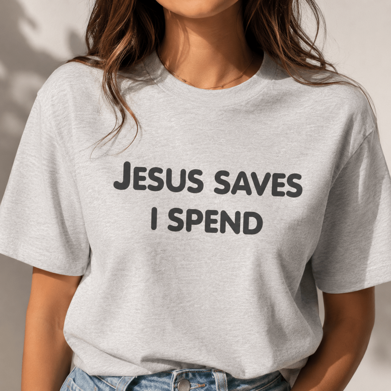 Jesus Saves I Spend Tee - Falvore