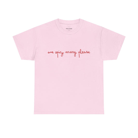 One Spicy Marg Please Graphic Tee – Margarita Quote Unisex T-Shirt - Falvore