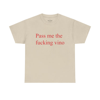 Pass Me the Vino Graphic Tee – Wine Lover Quote Unisex T-Shirt - Falvore