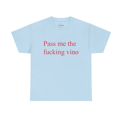 Pass Me the Vino Graphic Tee – Wine Lover Quote Unisex T-Shirt - Falvore