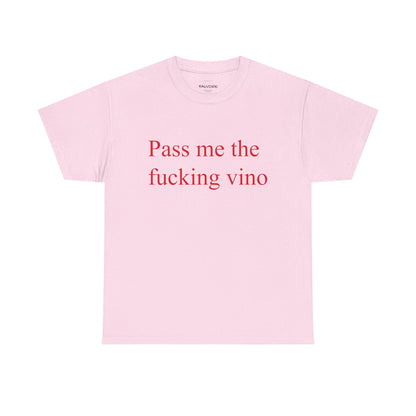 Pass Me the Vino Graphic Tee – Wine Lover Quote Unisex T-Shirt - Falvore