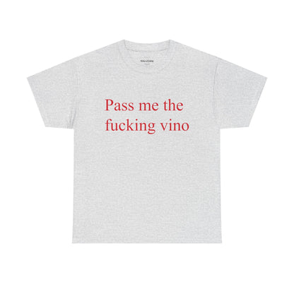 Pass Me the Vino Graphic Tee – Wine Lover Quote Unisex T-Shirt - Falvore