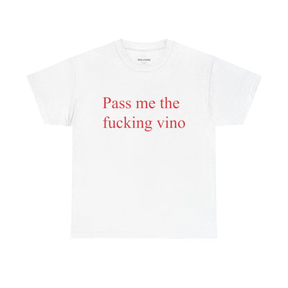 Pass Me the Vino Graphic Tee – Wine Lover Quote Unisex T-Shirt - Falvore