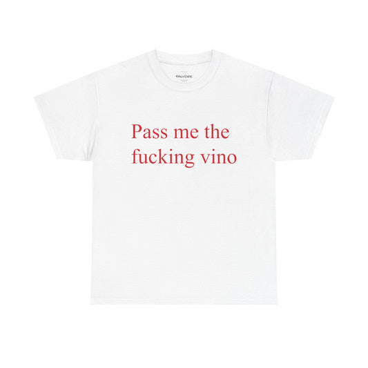 Pass Me the Vino Graphic Tee – Wine Lover Quote Unisex T-Shirt - Falvore