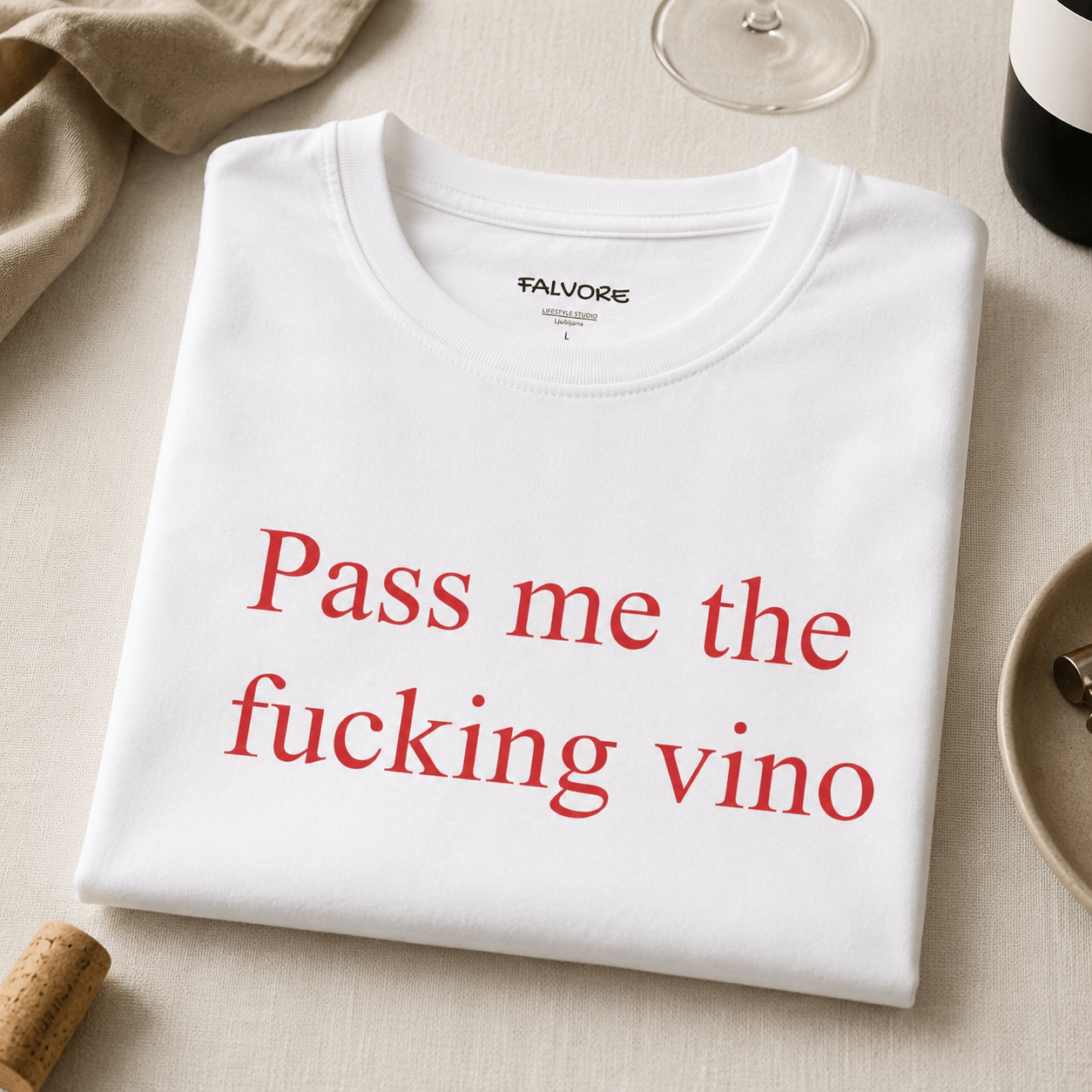 Pass Me the Vino Tee - Falvore