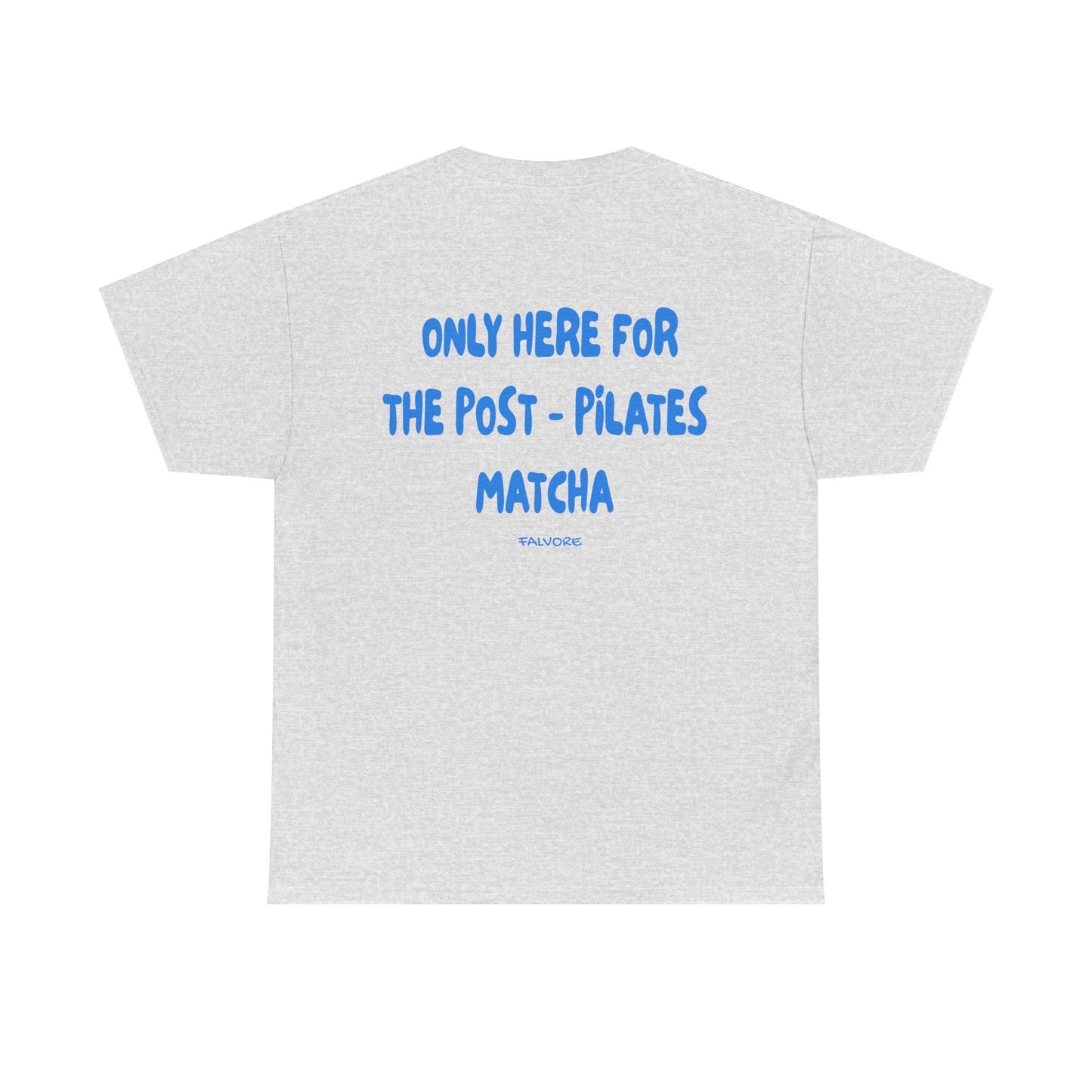 Post-Pilates Matcha Graphic Tee – Wellness Aesthetic Unisex T-Shirt - Falvore