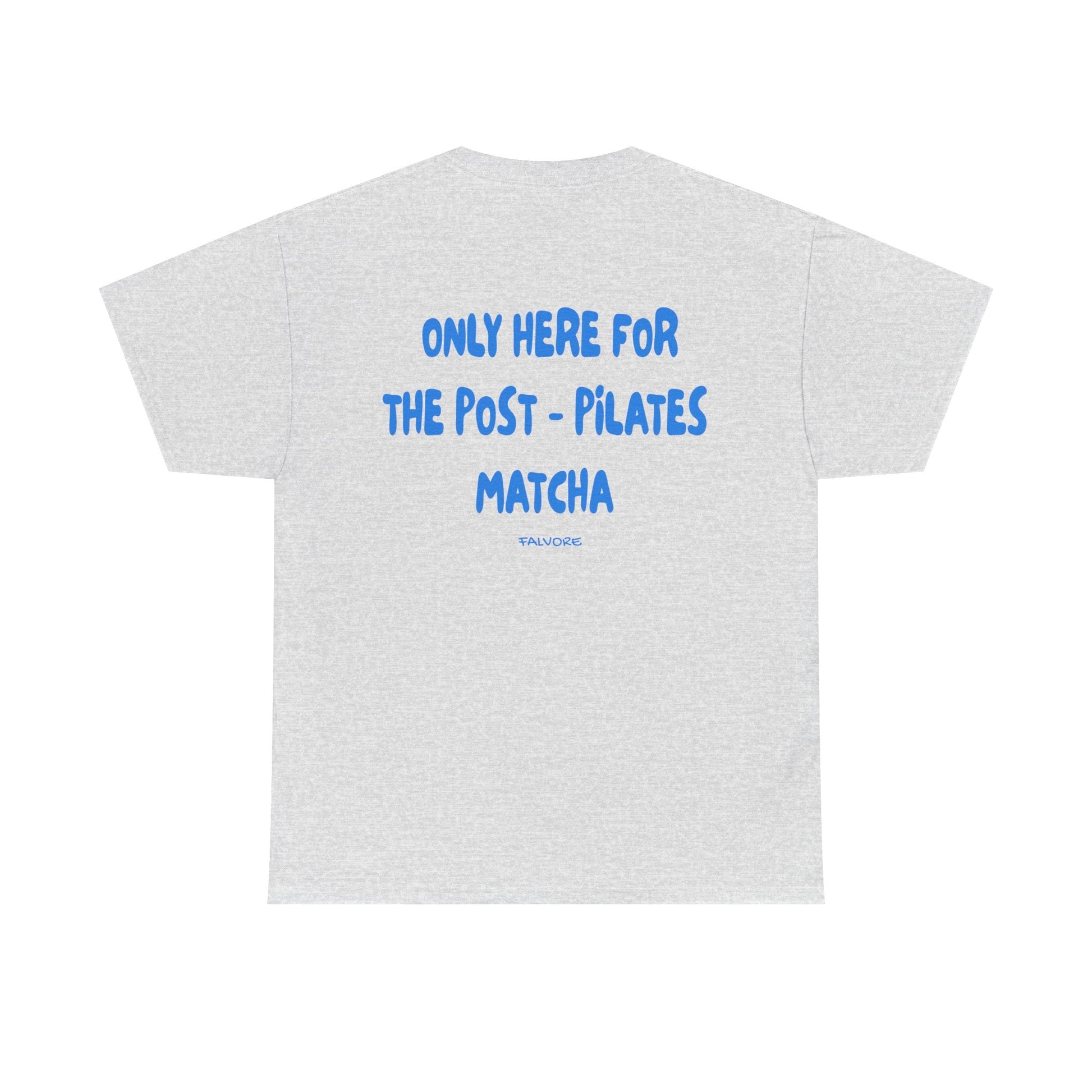 Post-Pilates Matcha Graphic Tee – Wellness Aesthetic Unisex T-Shirt - Falvore