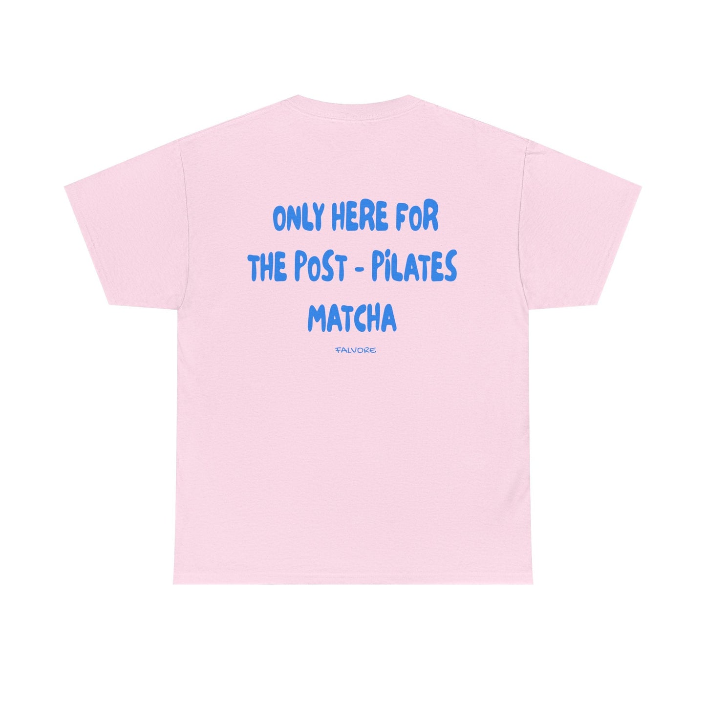 Post-Pilates Matcha Graphic Tee – Wellness Aesthetic Unisex T-Shirt - Falvore