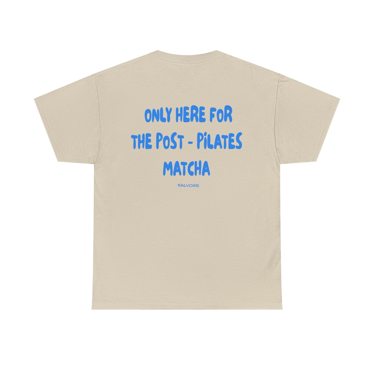 Post-Pilates Matcha Graphic Tee – Wellness Aesthetic Unisex T-Shirt - Falvore