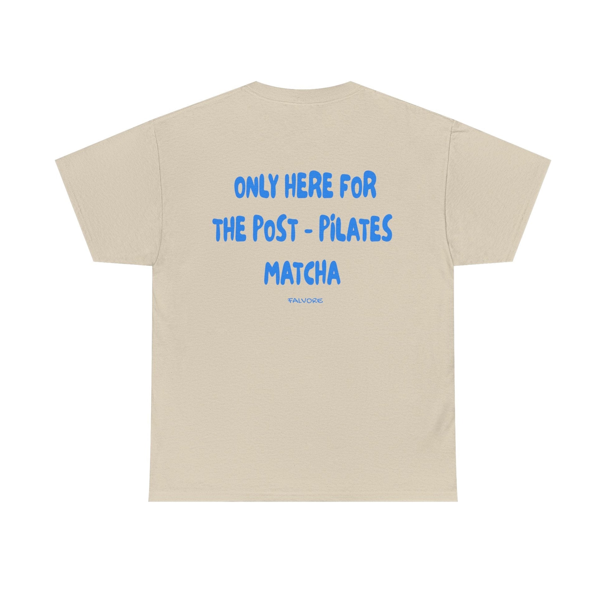 Post-Pilates Matcha Graphic Tee – Wellness Aesthetic Unisex T-Shirt - Falvore
