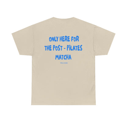 Post-Pilates Matcha Graphic Tee – Wellness Aesthetic Unisex T-Shirt - Falvore