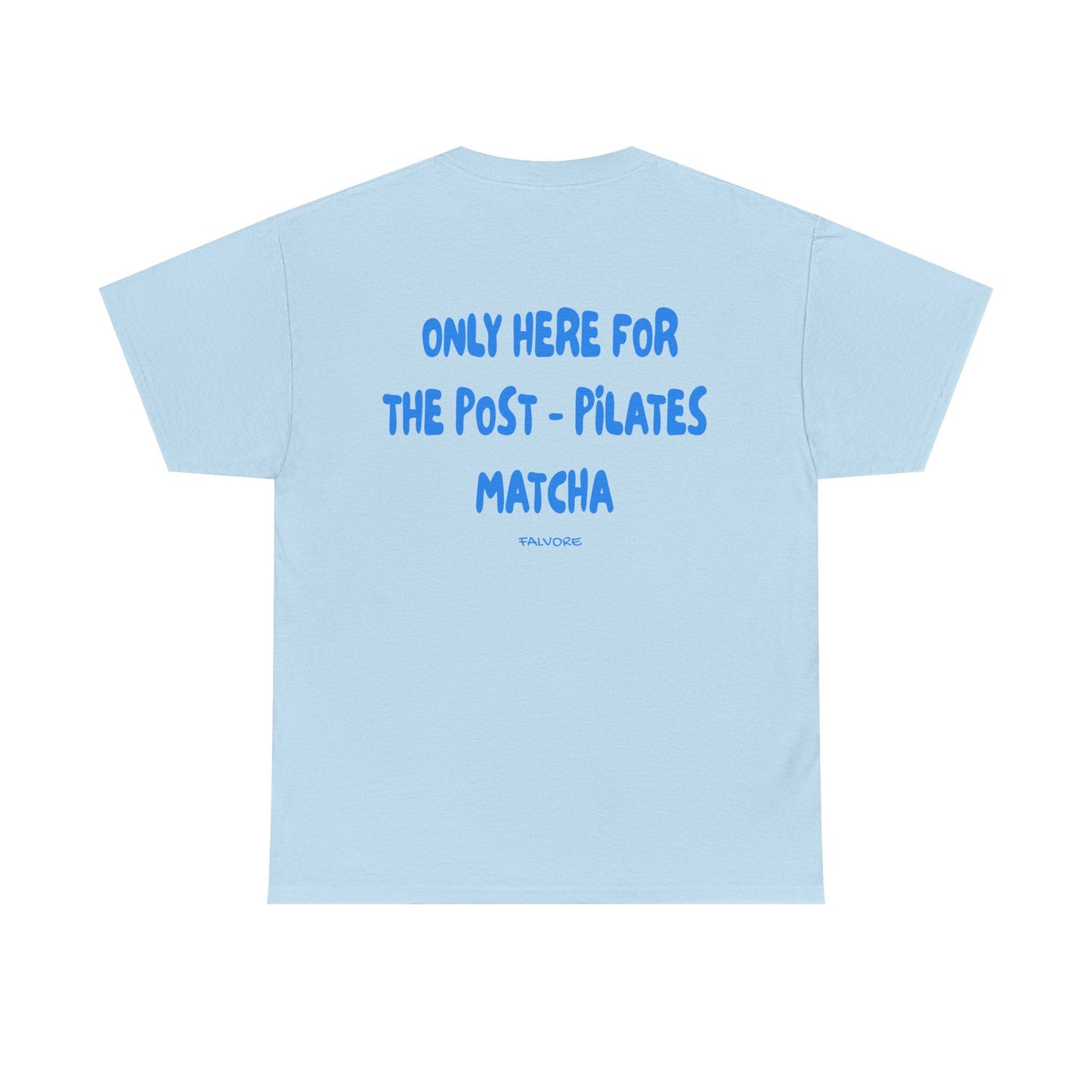 Post-Pilates Matcha Graphic Tee – Wellness Aesthetic Unisex T-Shirt - Falvore