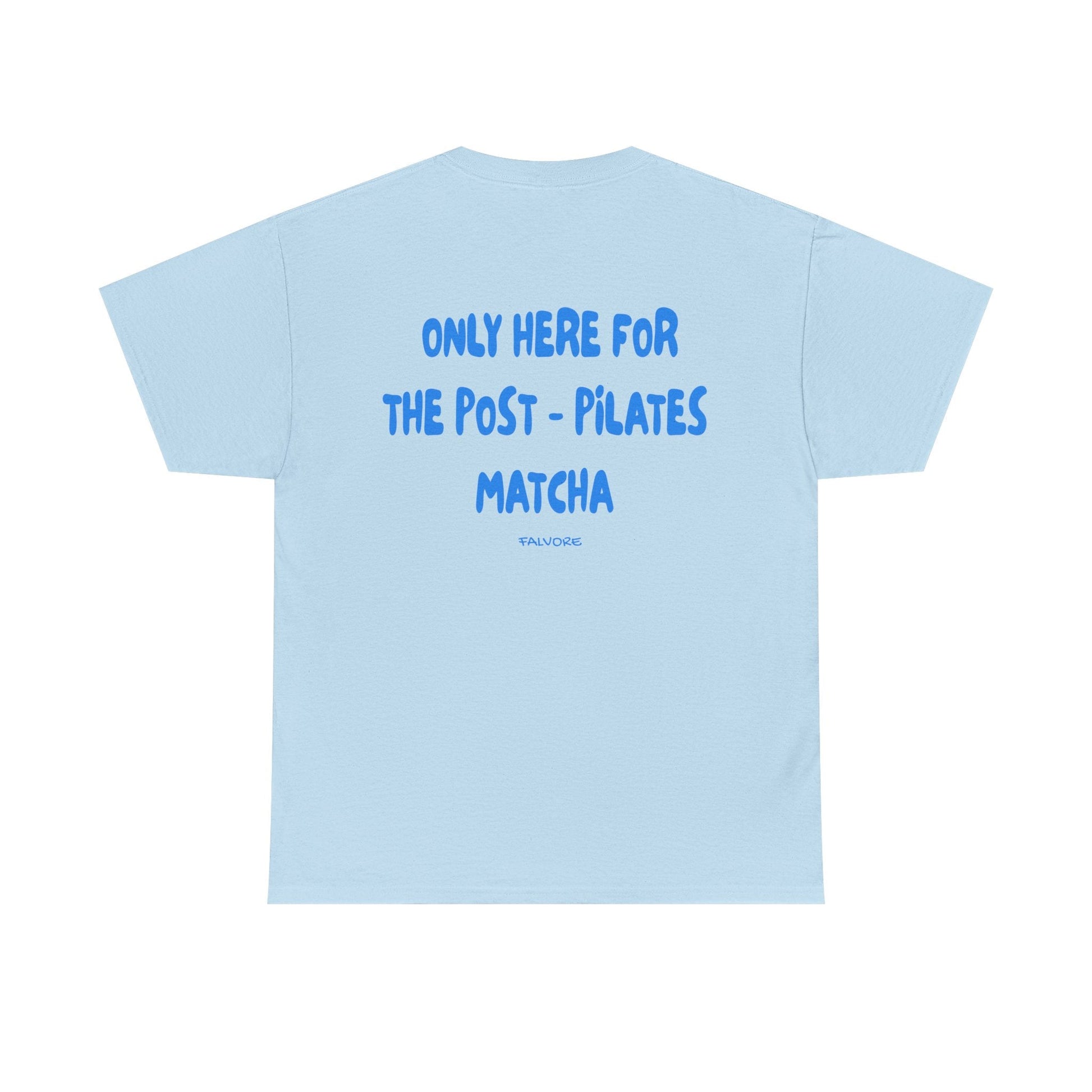 Post-Pilates Matcha Graphic Tee – Wellness Aesthetic Unisex T-Shirt - Falvore