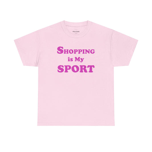 Shopping Is My Sport Graphic Tee – Funny Fashion Quote Unisex T-Shirt - Falvore