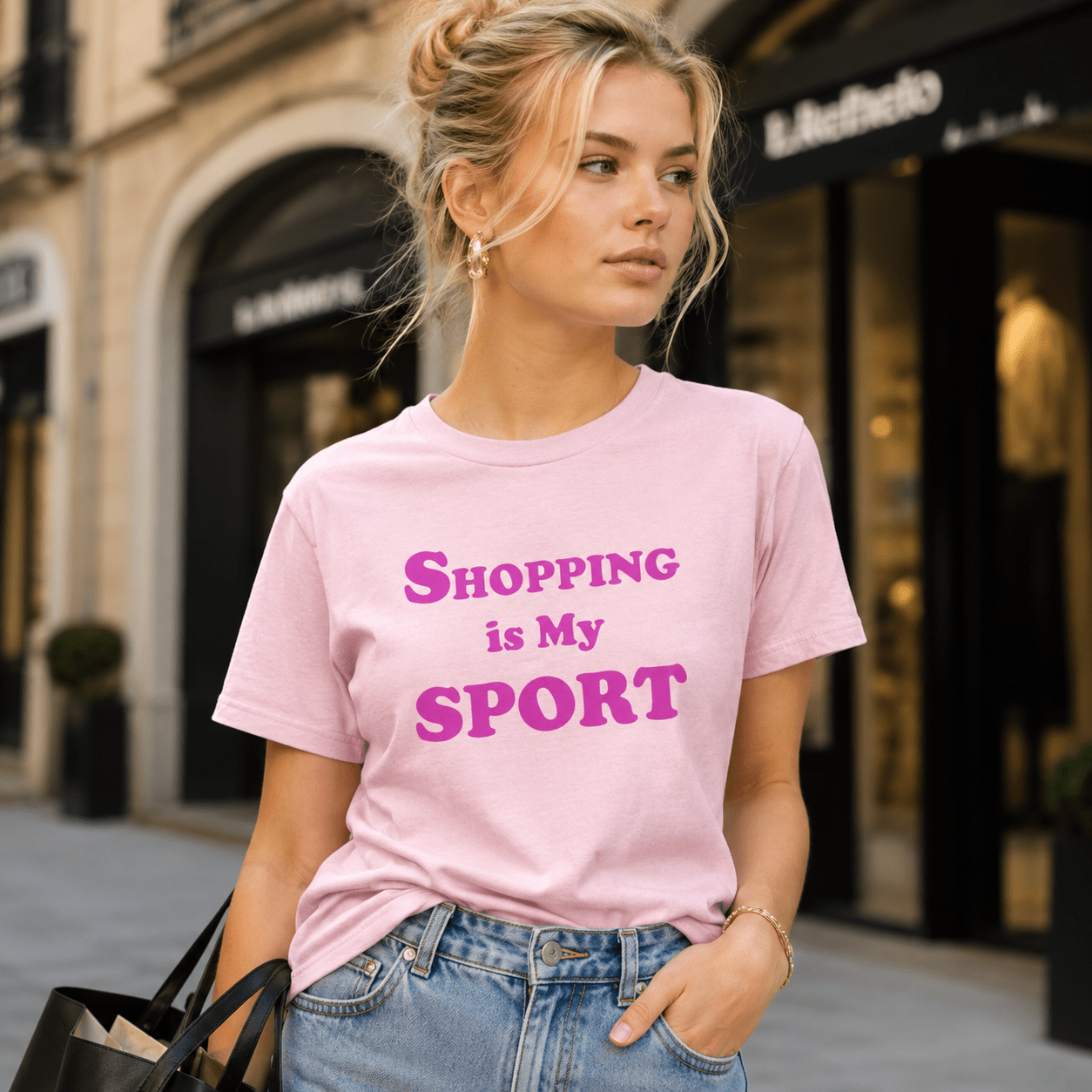 Shopping Is My Sport Tee - Falvore