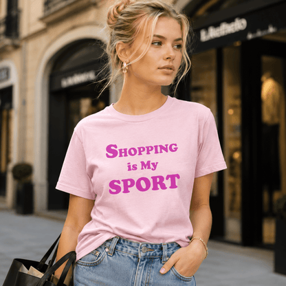 Shopping Is My Sport Tee - Falvore