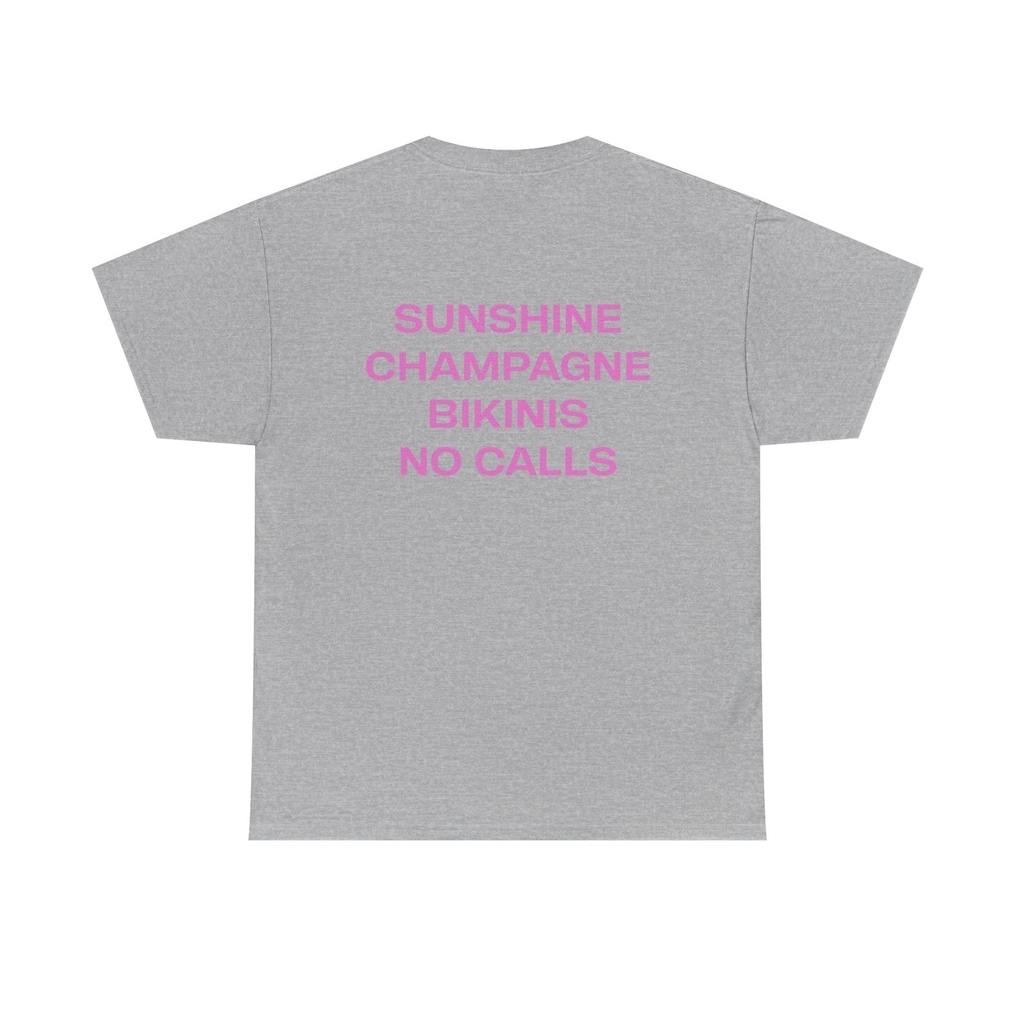 Sunshine Champagne Bikinis No Calls Tee - Falvore
